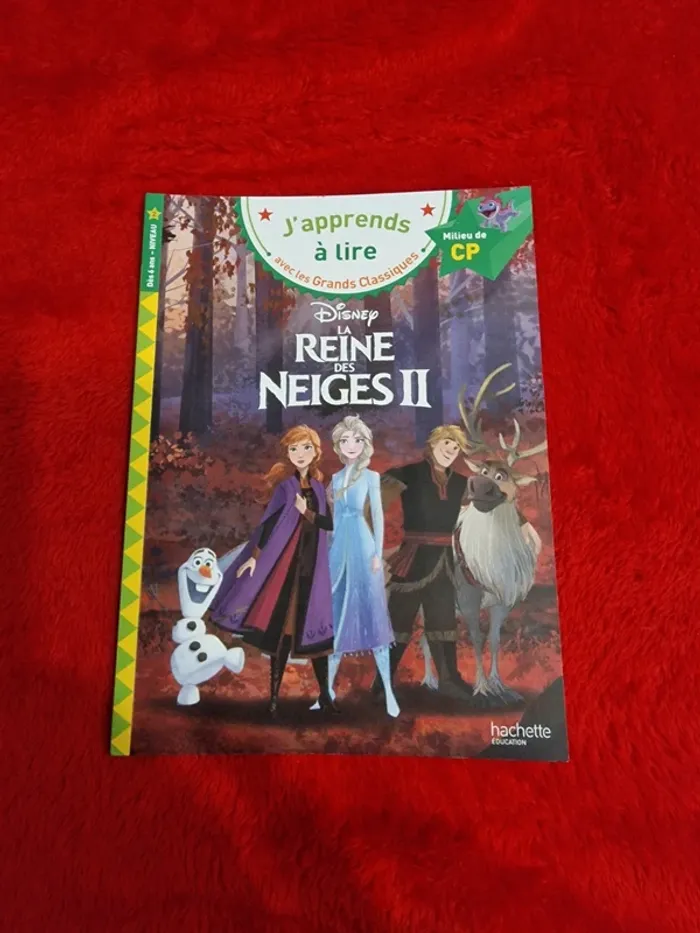 Livre j'apprends à lire la reine des neiges 2