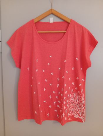 T-shirt corail t44/46