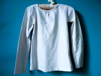 T-shirt Fille Gémo 8 ans blanc TBE ML