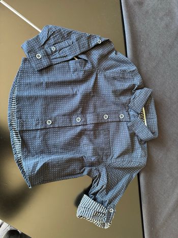 Chemise habillée bleu marine 3 ans Kiabi