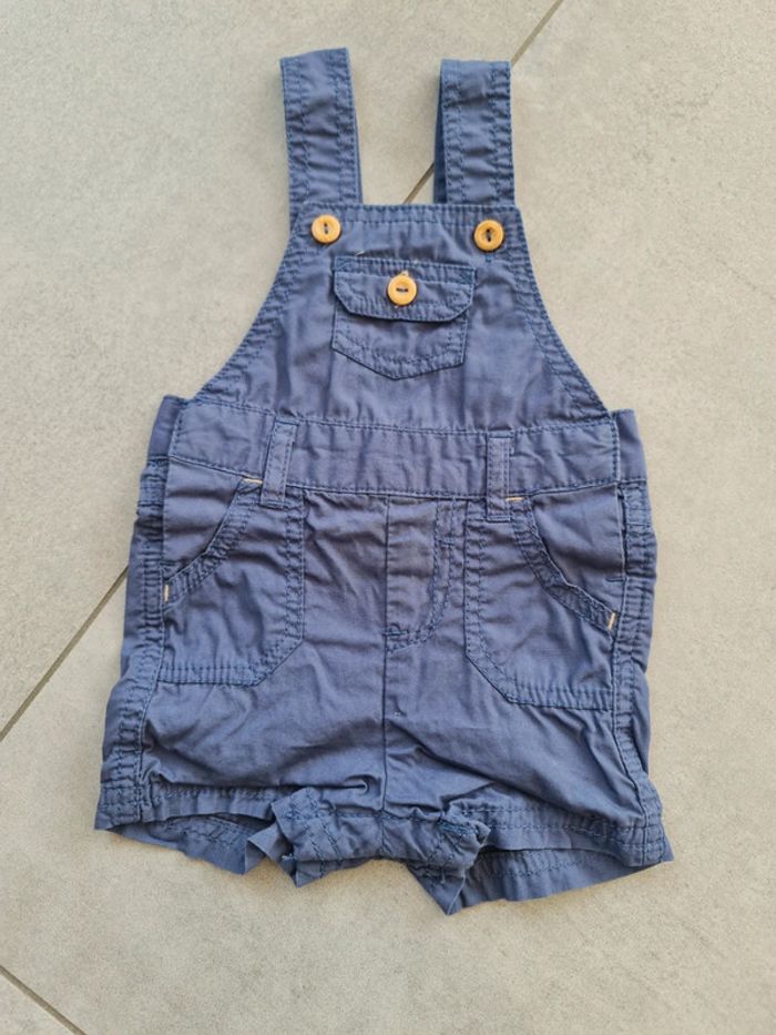 Ensemble été salopette short et T-shirt polos manches courtes 3 mois - photo numéro 4