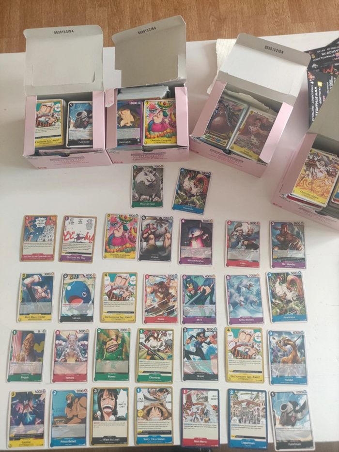 Lot 30 cartes One Piece Card Game Carte one Piece