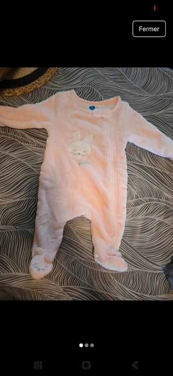 Pyjama une piéces bébé fille