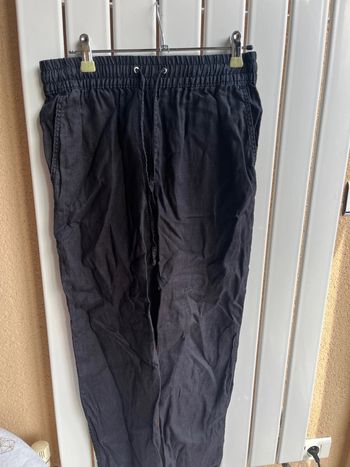 Pantalon en lin Zara -Xs