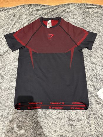 Gymshark Onyx 5.0 Seamless T-Shirt /Taille L / Muscle Fit / Rouge