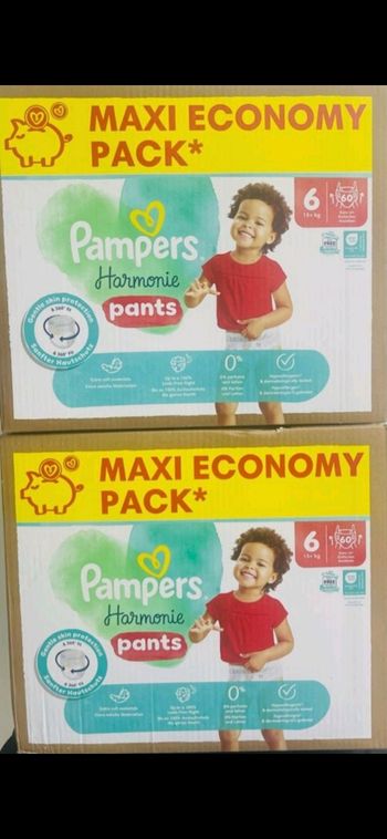 Couches pampers harmonie pants taille 6
