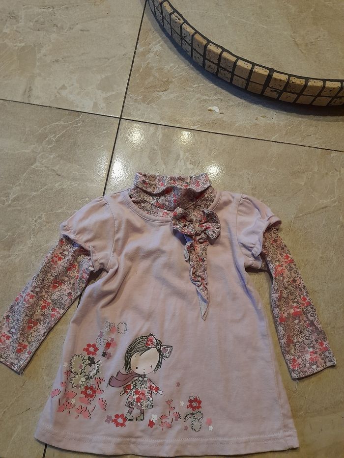 Tee-shirt colle roulé 12 mois