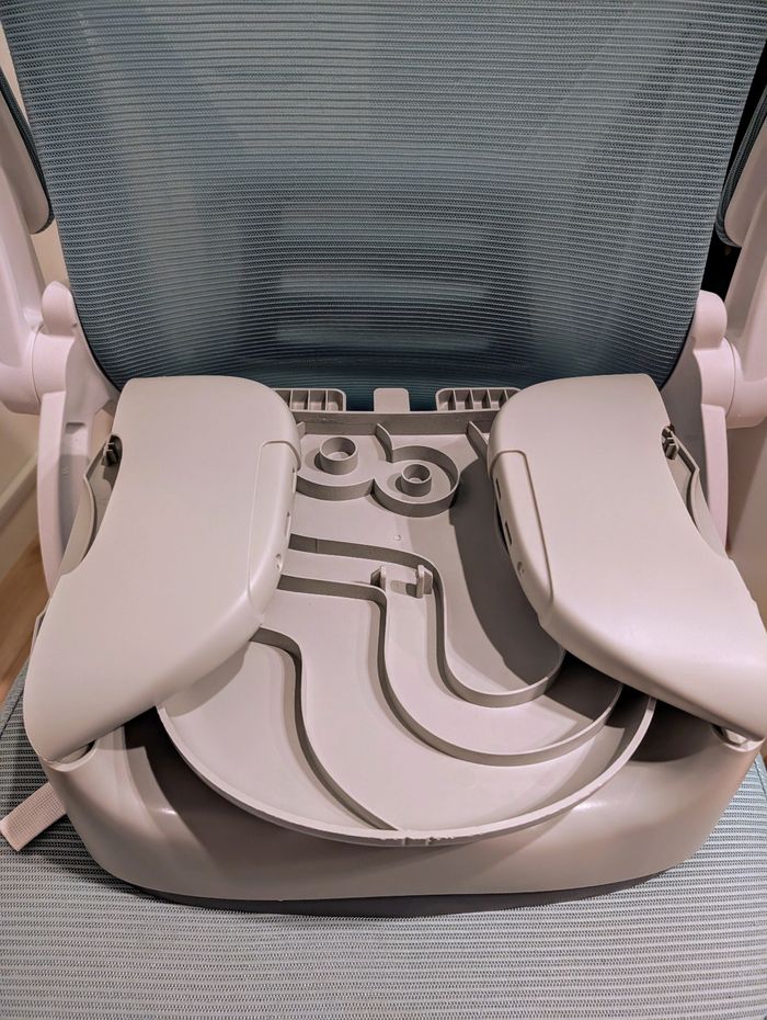 Rehausseur de chaise avec plateau repas Badabulle gris/turquoise lol - photo numéro 2