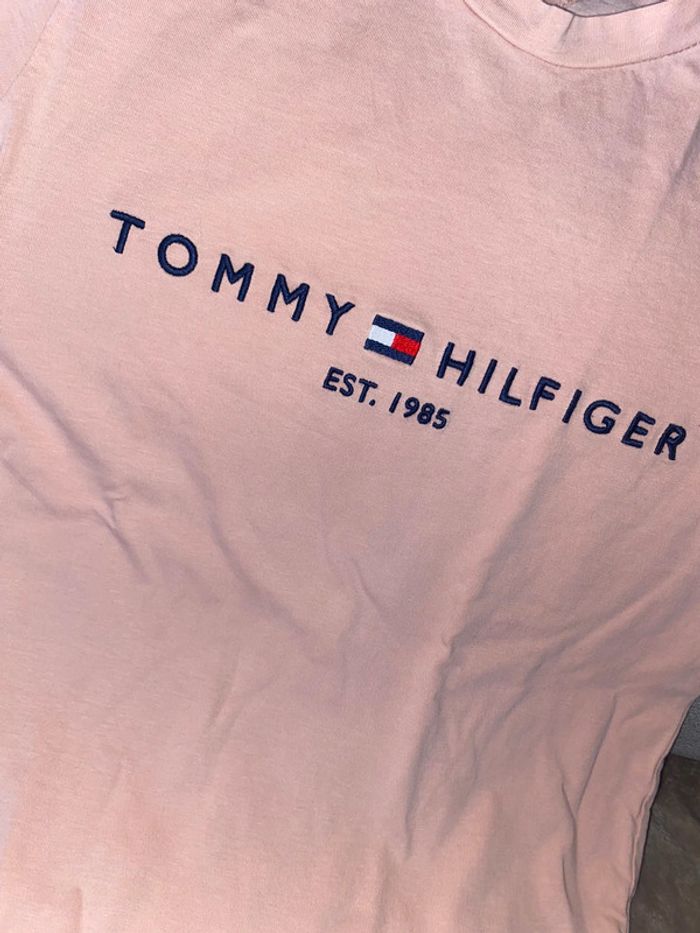 T shirt tommy hilfiger rose - photo numéro 6