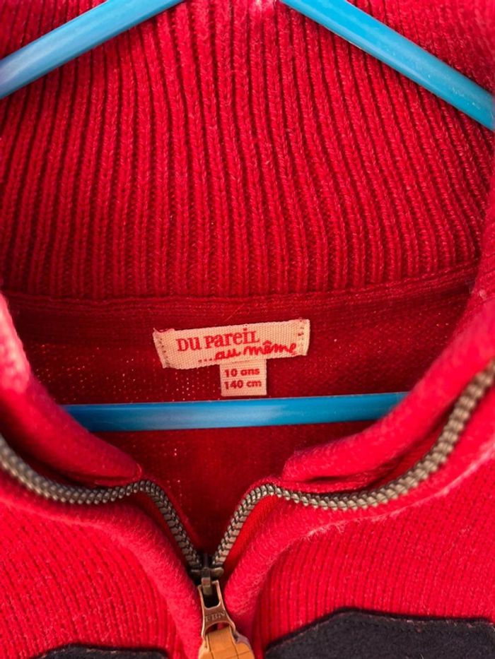 Pull camionneur DPAM 10 ans rouge - photo numéro 4