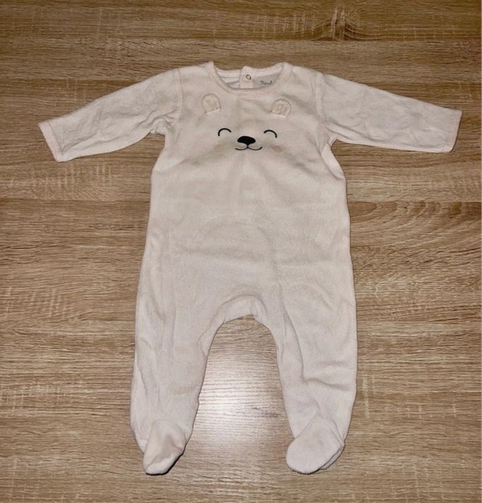 Pyjama chaud bébé - 6/9 mois - 68cm - photo numéro 2