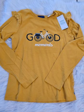 Neuf (non porté) 🏷🌺⚘️teeshirt ML  10 ans fille 🩷🩷🩷🩷