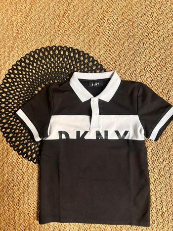 Polo noir blanc dkny