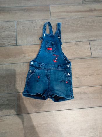 Salopette short 6/7 ans