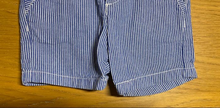 Jacadi Short bleu et blanc Taille 12 mois - photo numéro 3