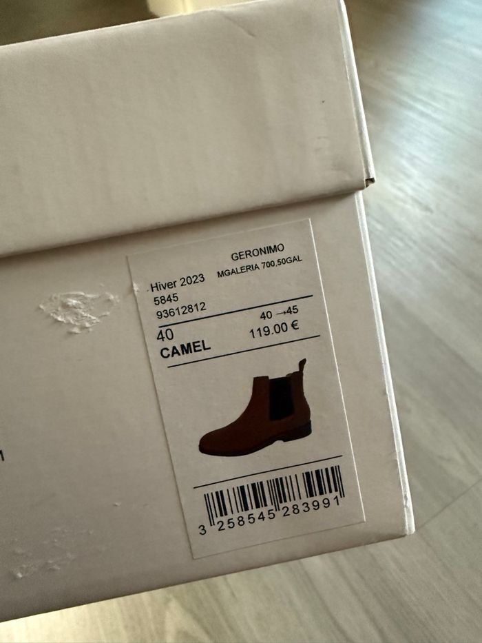 Galleries Lafayette bottines Neuf taille 40 - photo numéro 7