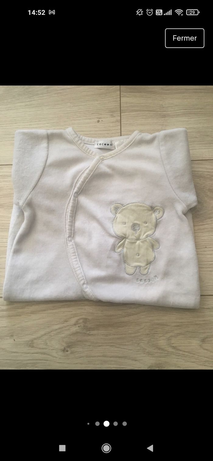 Lot de 6 pyjamas 1 mois - photo numéro 4