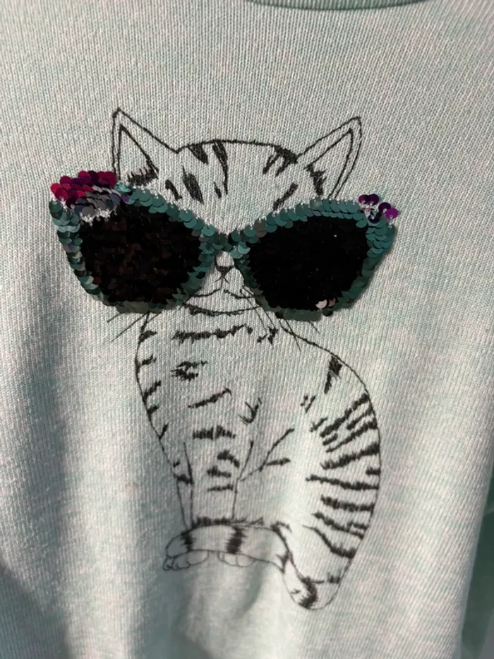 Pull fille 10 ans chat - photo numéro 3