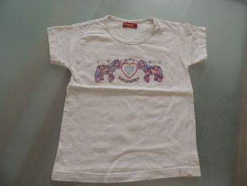 Tee shirt manches courtes fille 5 ans cheval