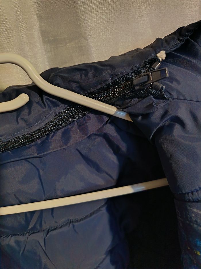 parka bleu marine fourré de Sport 5 ans réf 19 P - photo numéro 9