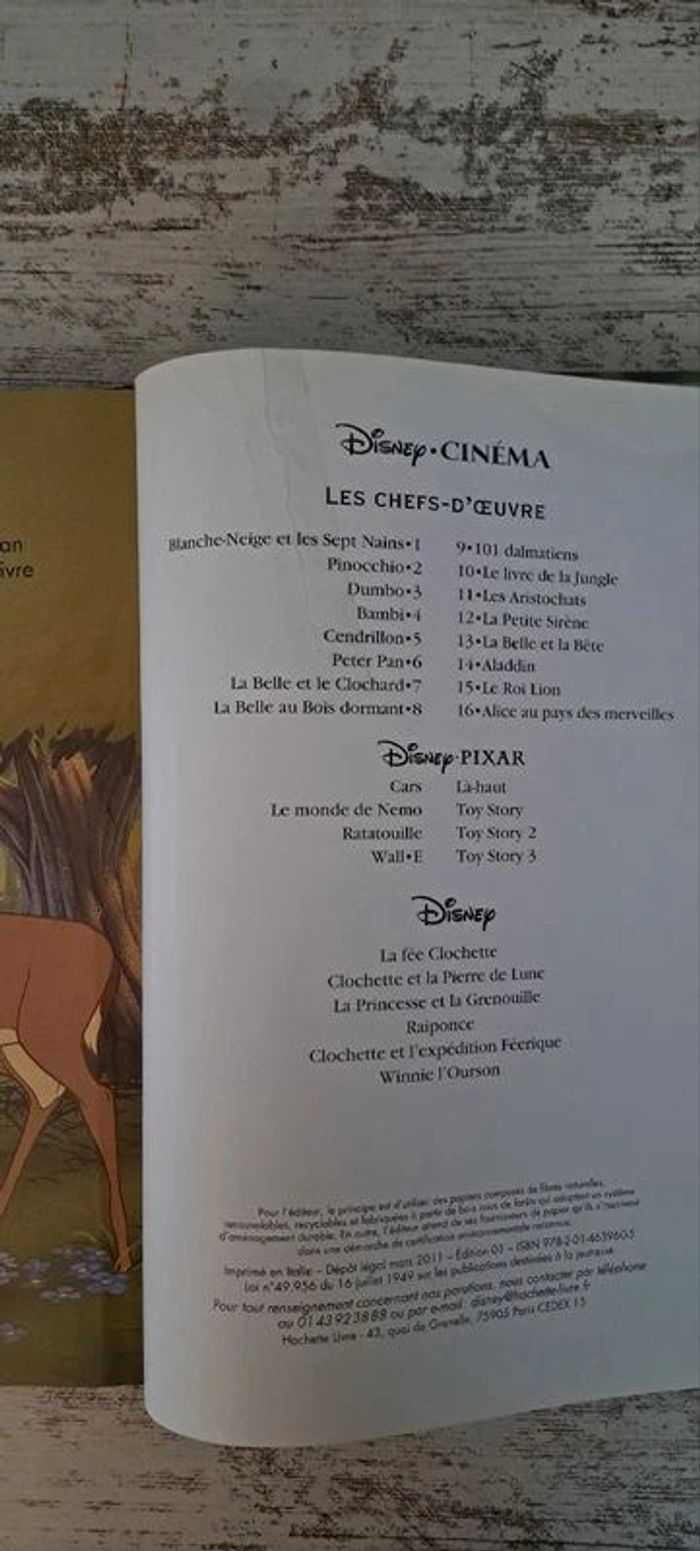 Gros livre album BAMBI 29X21 - photo numéro 3