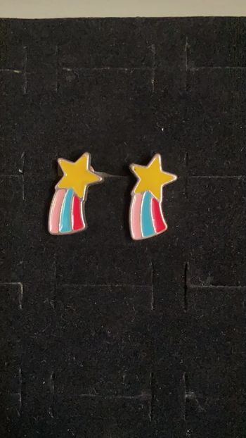 boucles d’oreilles arc-en-ciel