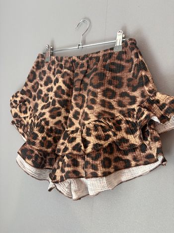 Short léopard marron 
