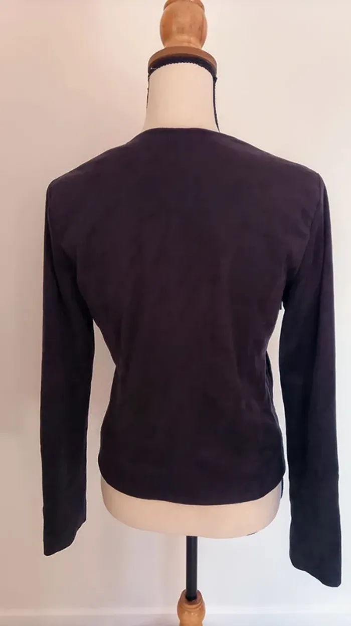 Blouson , veste Nubuck noir - photo numéro 4