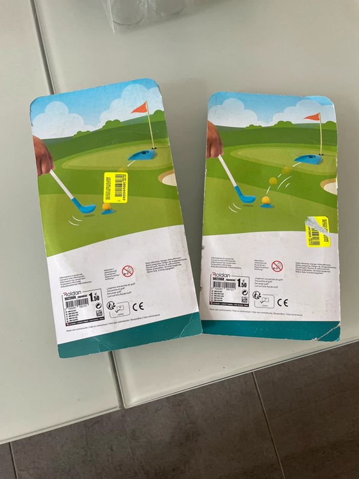 2 lots de jeux de mini golf neuf dans l’emballage - photo numéro 2