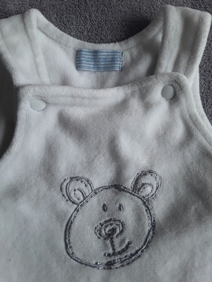 Tenue toucher doux mixte 1 mois  salopette - photo numéro 2