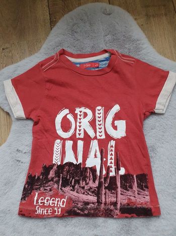 T.shirt rouge brique Tissaia 4 ans