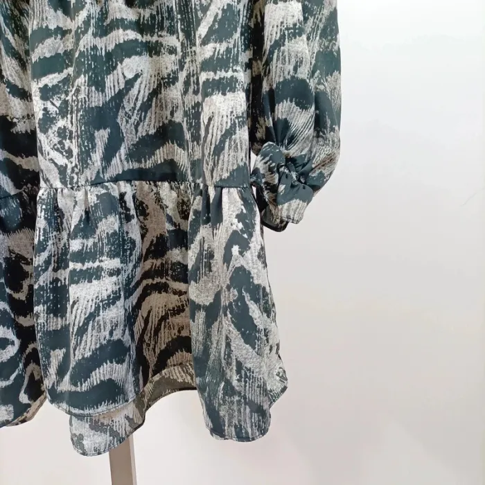 Robe imprimé animalier Retro & Icone – manches longues, taille L A1068 - photo numéro 5