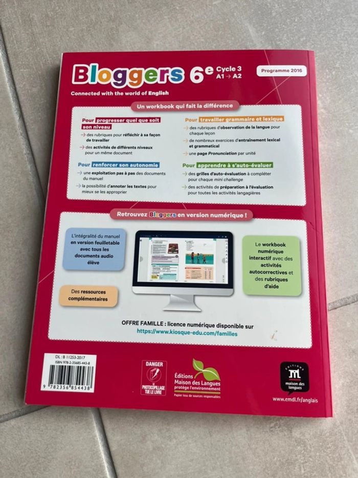 Workbook Bloggers 6e - photo numéro 2