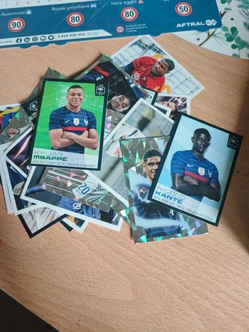 Lot carte panini foot