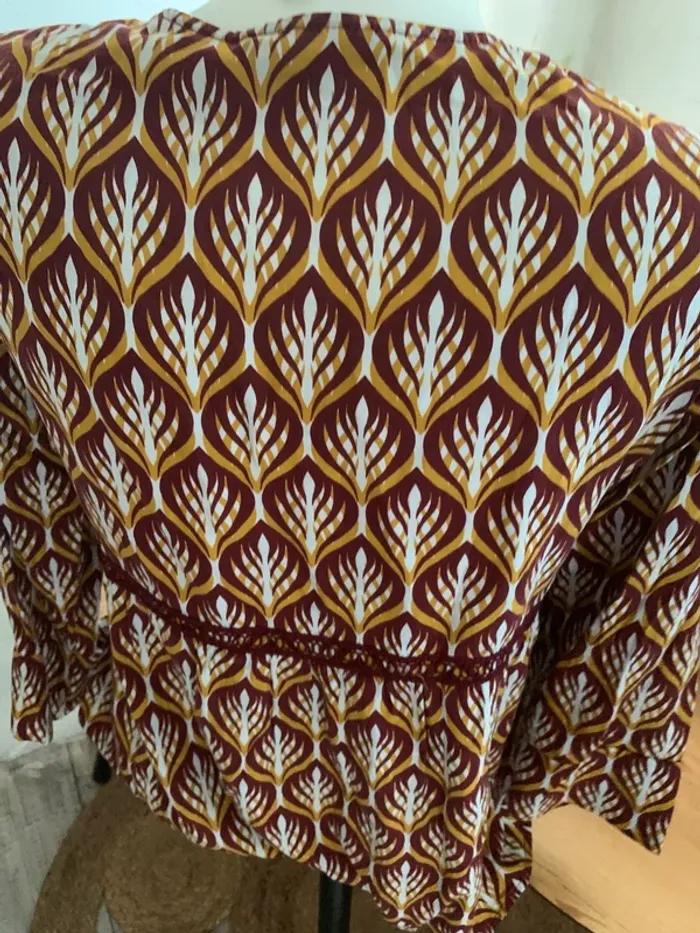 Blouse motif Only taille 38 manches 3/4 - photo numéro 6