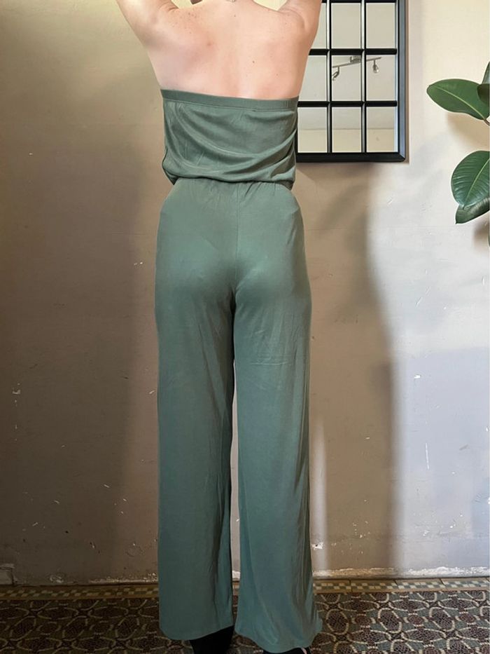 Combinaison bandeau kaki ample marqué à la taille - photo numéro 9