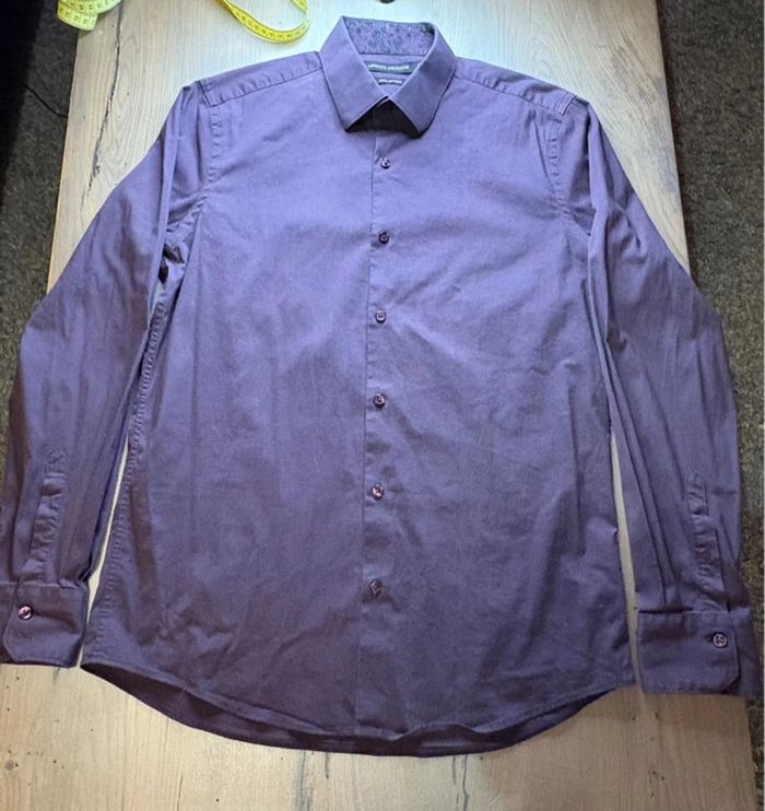 Chemise homme mauve taille L