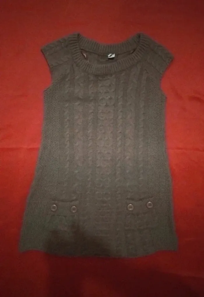 Pull long sans manches tunique d'hiver - photo numéro 2