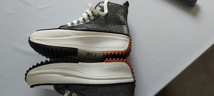 Baskets compensées Gris argentées - photo numéro 4
