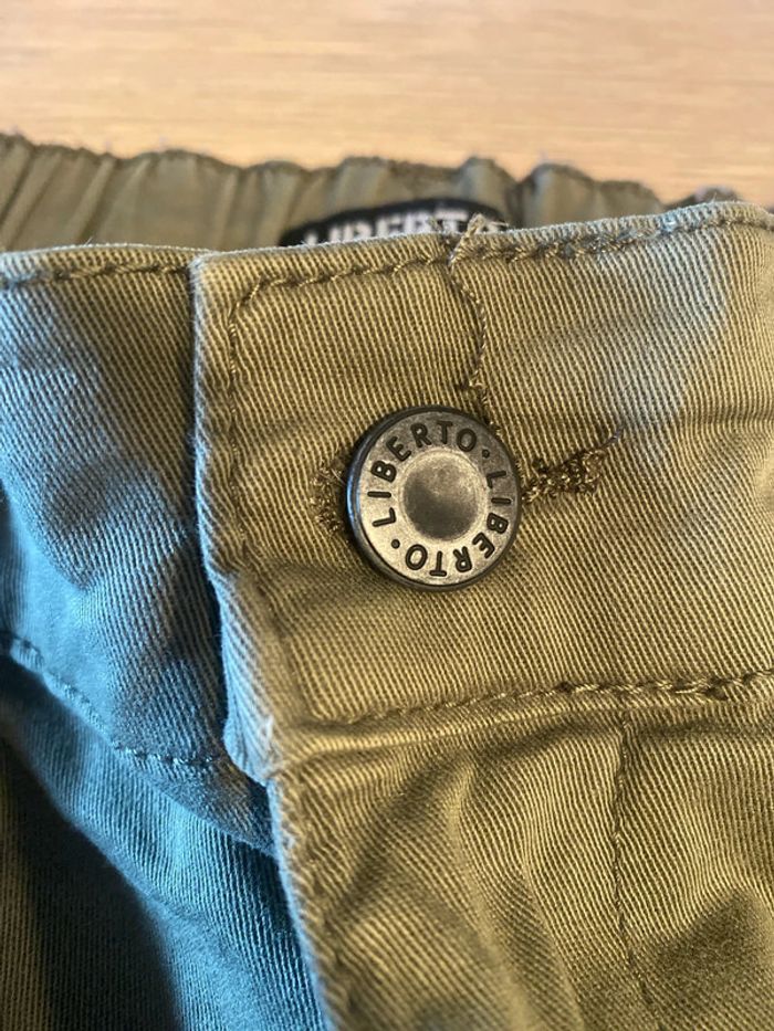 Pantalon cargo kaki Liberto taille 36 - photo numéro 3
