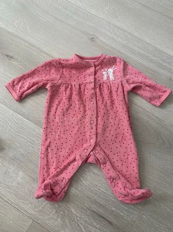 Pyjama velours fille 1 mois 