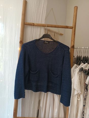 Joli pull bleu marine Peruzzi taille S