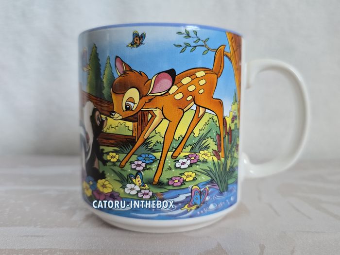 Tasse / Mug / Cup scène Disney Classics Bambi Féline Fleur Panpan / Thumper - photo numéro 3