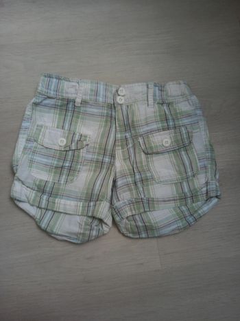 Short à carreaux avec élastiques Geekay taille 128