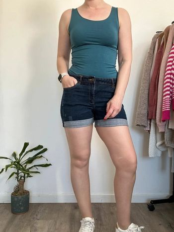 Kiabi Short bleu foncé brut – Taille 36 – Très bon état