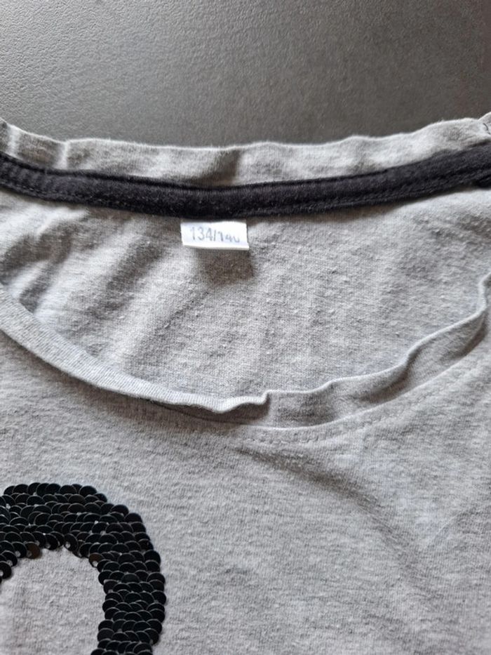 Tee-shirt manches courtes sequins cygne Zeeman 9-10 ans - photo numéro 4