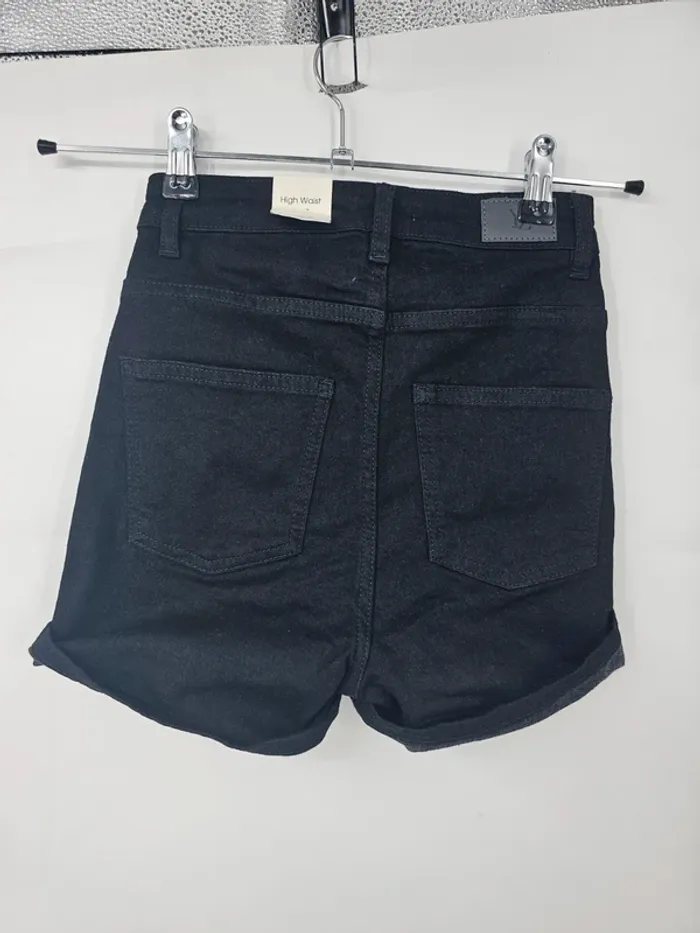 Short taille haute YEZZ – Modèle Lilly – XS – Noir délavé - photo numéro 6