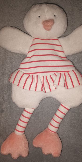 Doudou Oiseau plat tape à l'œil