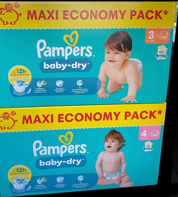 Lot de 2 packs Pampers taille 3/4