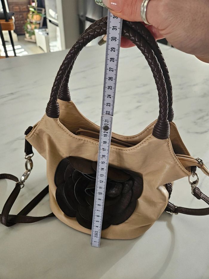 Gallentry petite sac fleurs marron et beige - photo numéro 12